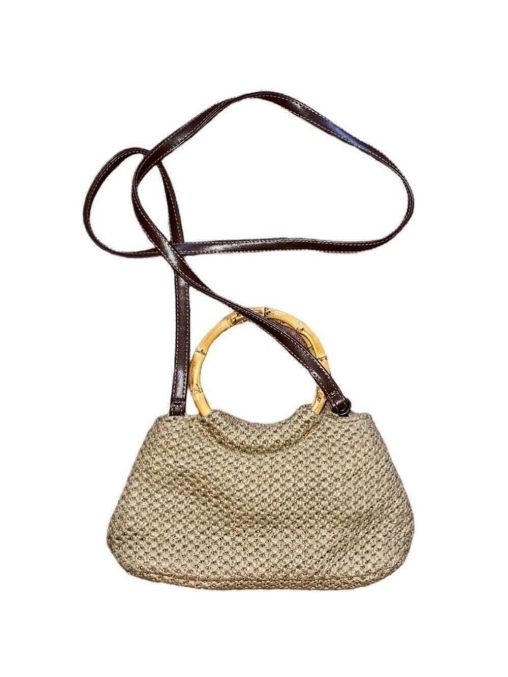 Rosetti | Cream Crocheted Purse with Bamboo handles - Picture 9 of 9